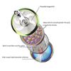 4 Layers Herb Grinder Hand Cranked Clear Top Grinder Smoke Crusher Crusher Crank Pollinator With Drawer Spice Grinder