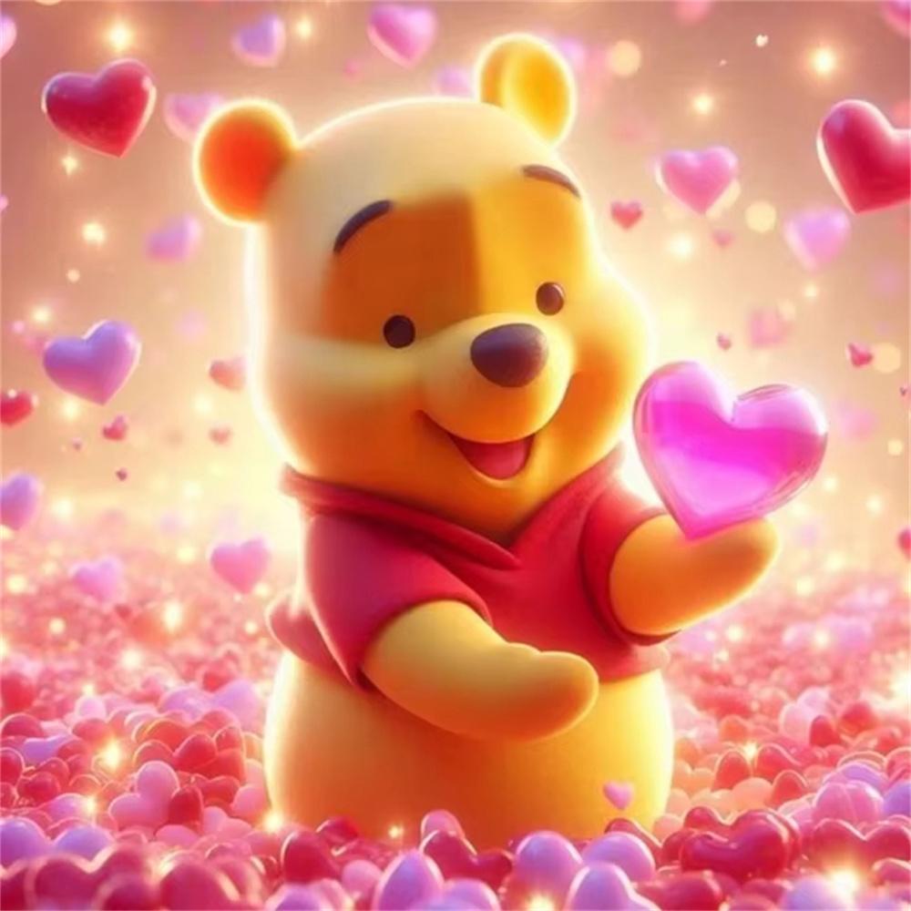 Disney Winnie The Pooh 5D Diamond Painting Full of Diamonds Handmade DIY Cartoon Decorative Painting Diamond Sticker Kit