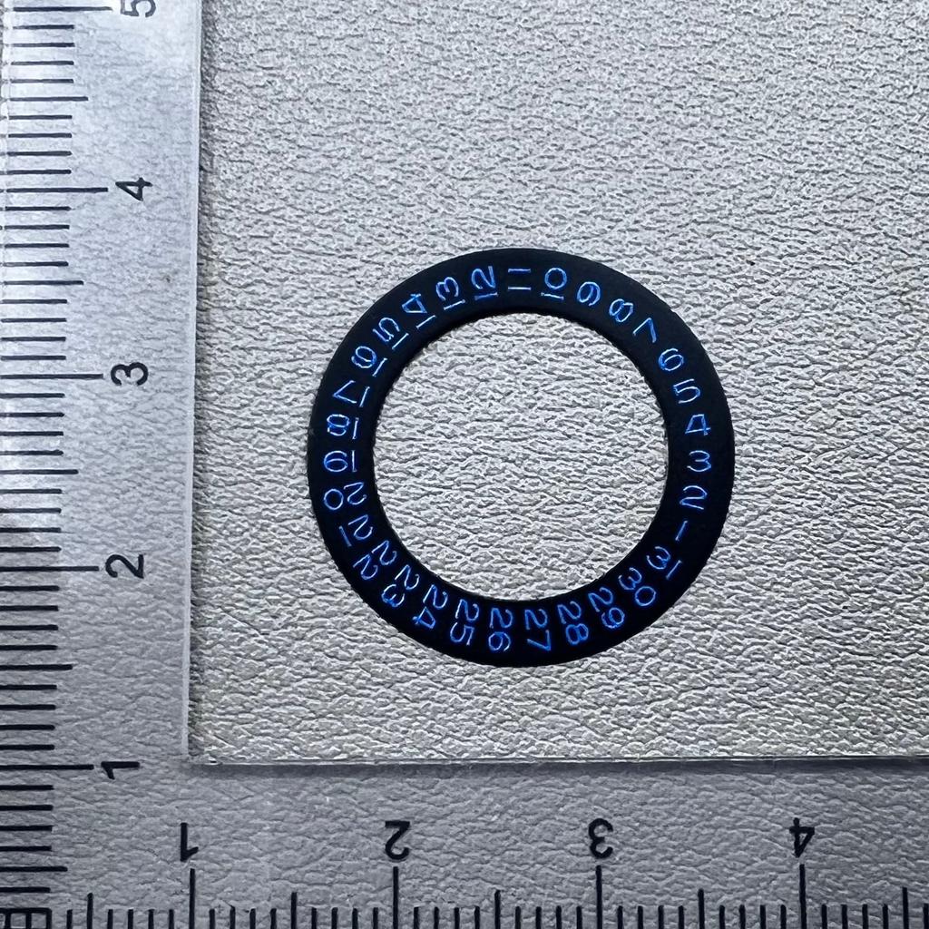 Blue Font Date Wheel Overlay for ETA 2824 2836 Miyota 8215 8200 Movement Date@3