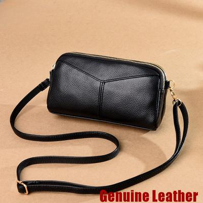 Piccola borsa a tracolla 100% vera pelle da donna borsa a tracolla tinta unita pochette da donna per borsa a tracolla