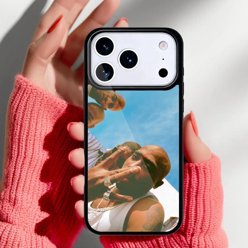 2Pac Tupac Rapper Singer Phone Case for iPhone 17 16 15 14 13 Pro Max Back Cover for 12 11 Pro Coque