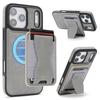 Case for iPhone 17 Pro - TPU+Leather/PU, Gray, MagSafe
