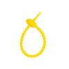 Colorful Silicone Tadpole Cable Tie: DIY Keychain, Trendy Toy, Bag Strap & Lanyard Winder