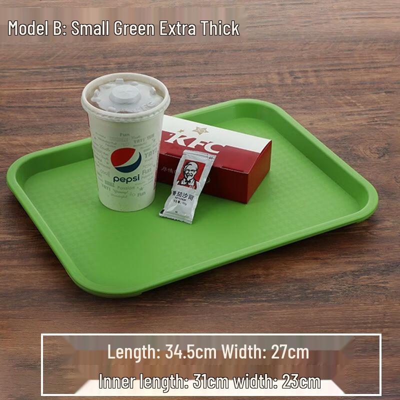Rectangular Melamine Fast Food Serving Tray (10-Pack)