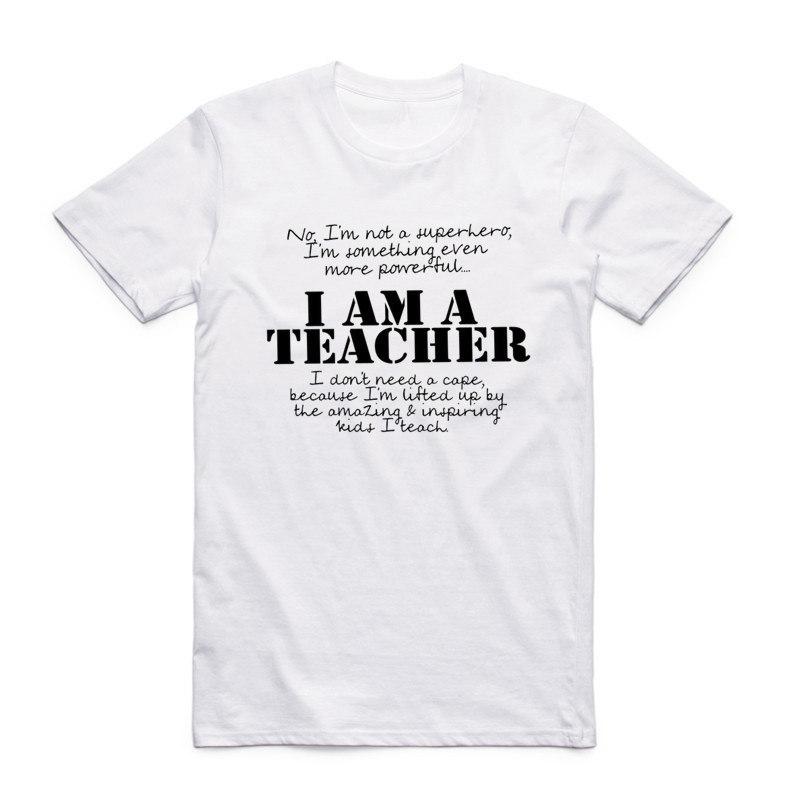 Asian Size Men And Women Print Trust Me I'm A Teacher Funny T Shirt Summer Casual O-Neck Short Sleeve Polyester T-shirt HCP989