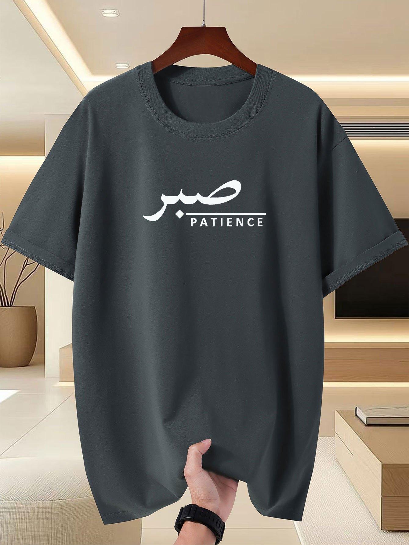 Summer Mens Casual LetterPrinted Daily 100 Cotton American Trendy Short Sleeve Original Street Style Breathable Sportswear 4XL