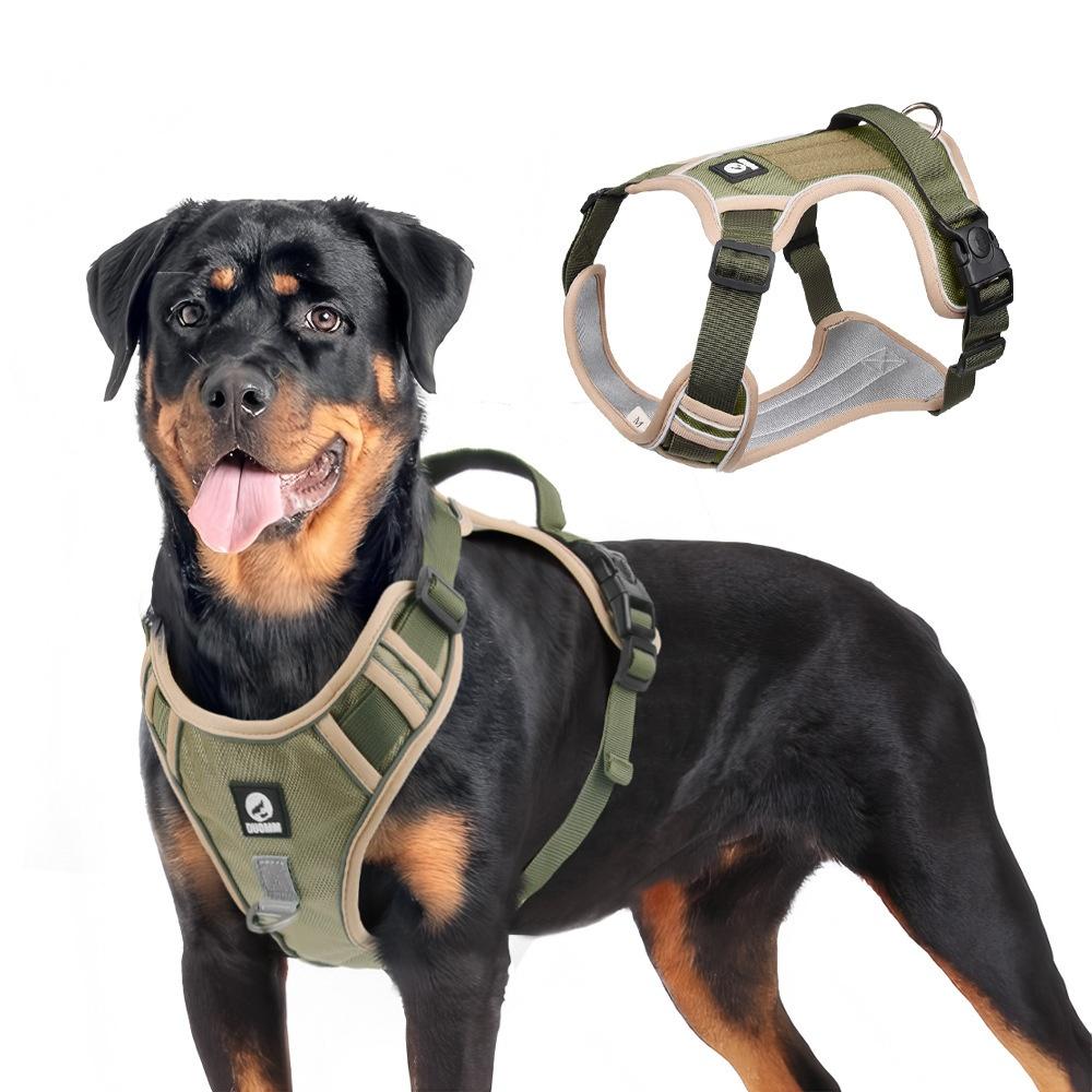 No Pull Harness with A Free Heavy Duty 5ft Leash for Medium Large Dog Adjustable Reflective Oxford Easy Control