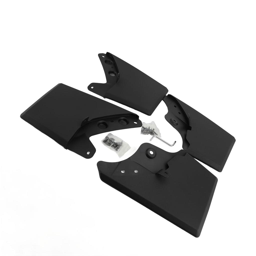 4 STÜCKE Auto Schmutzfänger Schwarz Spritzschutz Radschmutzfänger Flexible Schmutzfänger-Kit mit Hardware