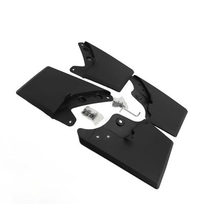 4PCS Car Mud Flaps Black Splash Guards Wheel Mud Guards Flexible Mudguards Kit with Hardware