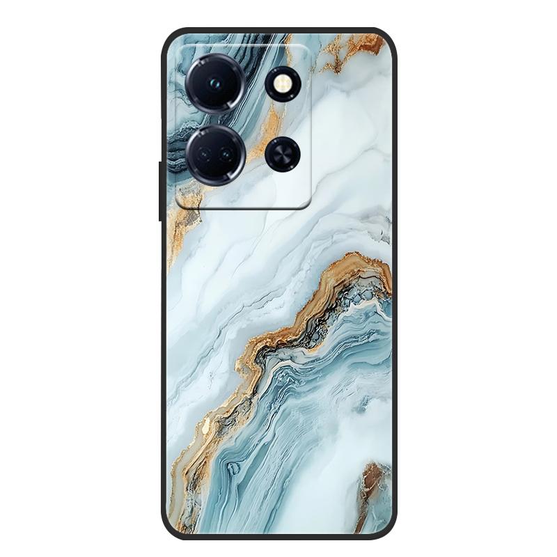 Schutzhülle aus weichem, mattem Silikon in Marmoroptik für Infinix Note 30 4G, passend für Infinix Note 30 Pro, 30i und 30 VIP – Rundumschutz