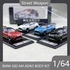 SW 1:64 BMW G82 M4 ADRO BODY KIT Wide Body Alloy Car Model Boy's Birthday Gift Collection Enthusiast Desktop Ornament