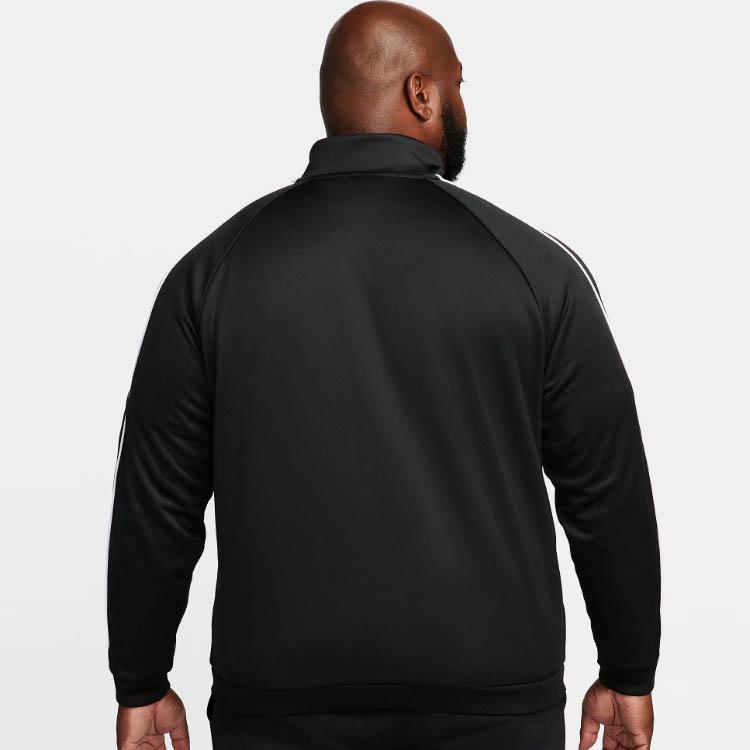 Nike Alphabet Logo Print Zip-Up Stand Collar Long Sleeve Jacket Men Jacket Black DX0670-010