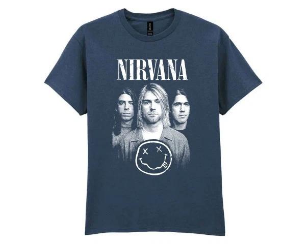 Nirvana In Utero Blue Dusk TShirt  ultra cotton  Alternative Rock music Tee L