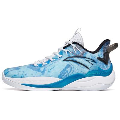 Mountain 2 Cushioning Anti-Slip And Wear-Resistant Low-Top Basketball Shoes Blue White Sneakers 112221601-5