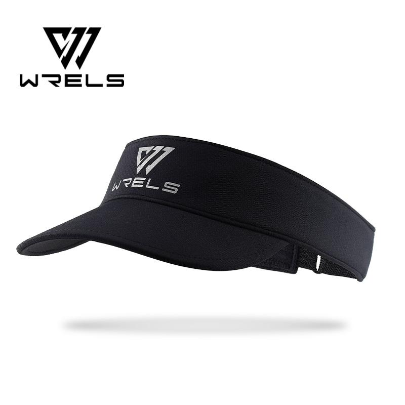 

WRELS Спортивная кепка-козырек для защиты от солнца, дышащая, быстросохнущая, с открытым верхом, складная, легкая, для велосипеда, путешествий, гольфа чёрный
