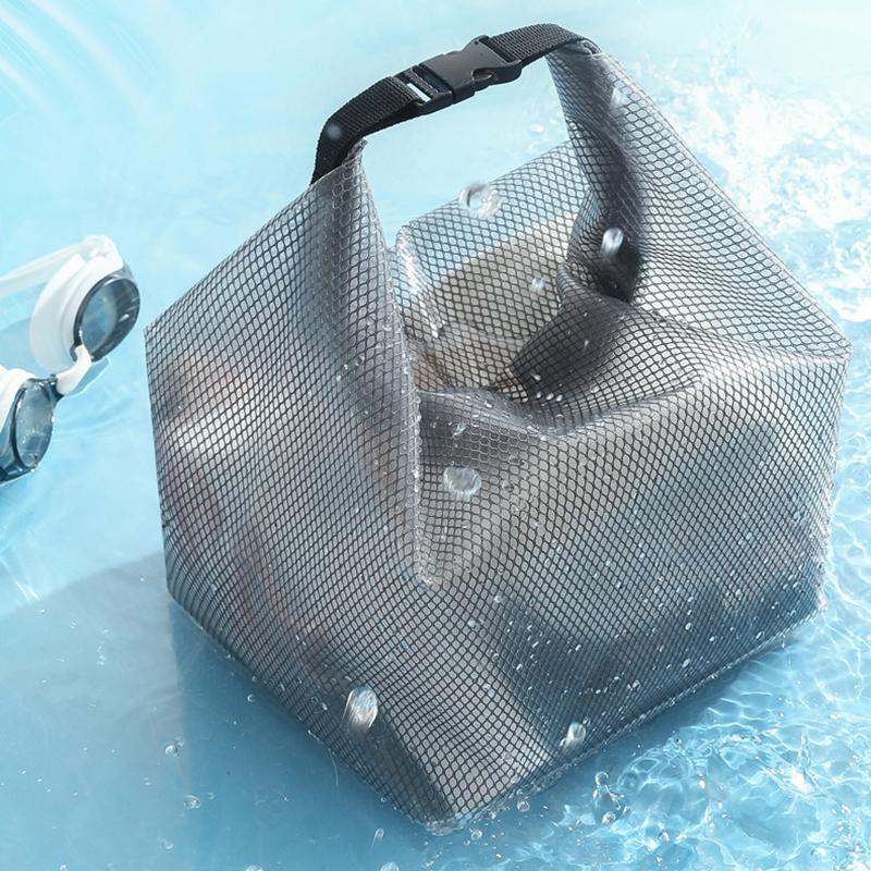 1 Stück Großraum Wasserdichte Aufbewahrungstasche Tragbare Bündeltasche für Reise-Make-up, Herren- und Damen-Outdoor-Schwimmtasche