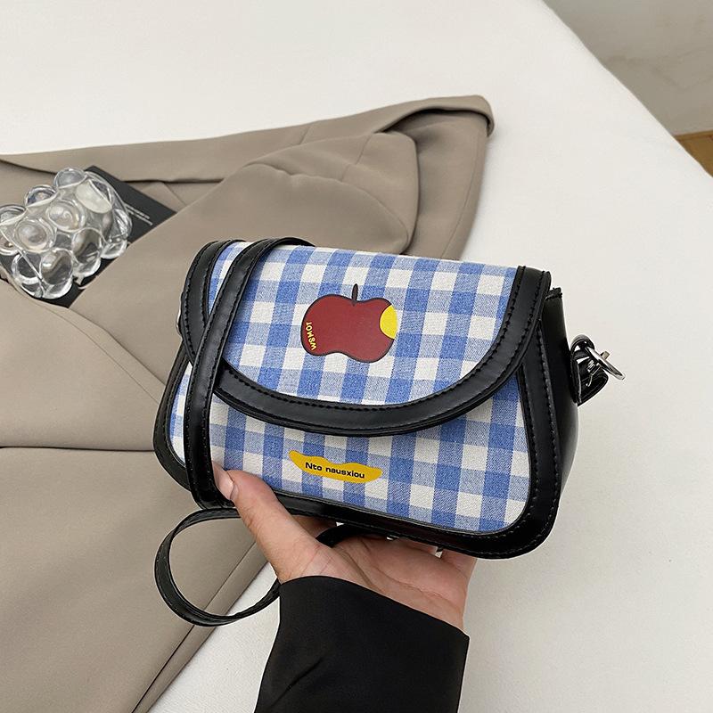 Texture Cartoon Cute Design Sense Hand Carry Small Square Bag Women 2025 New Fashion Casual High Sense Messenger Bag