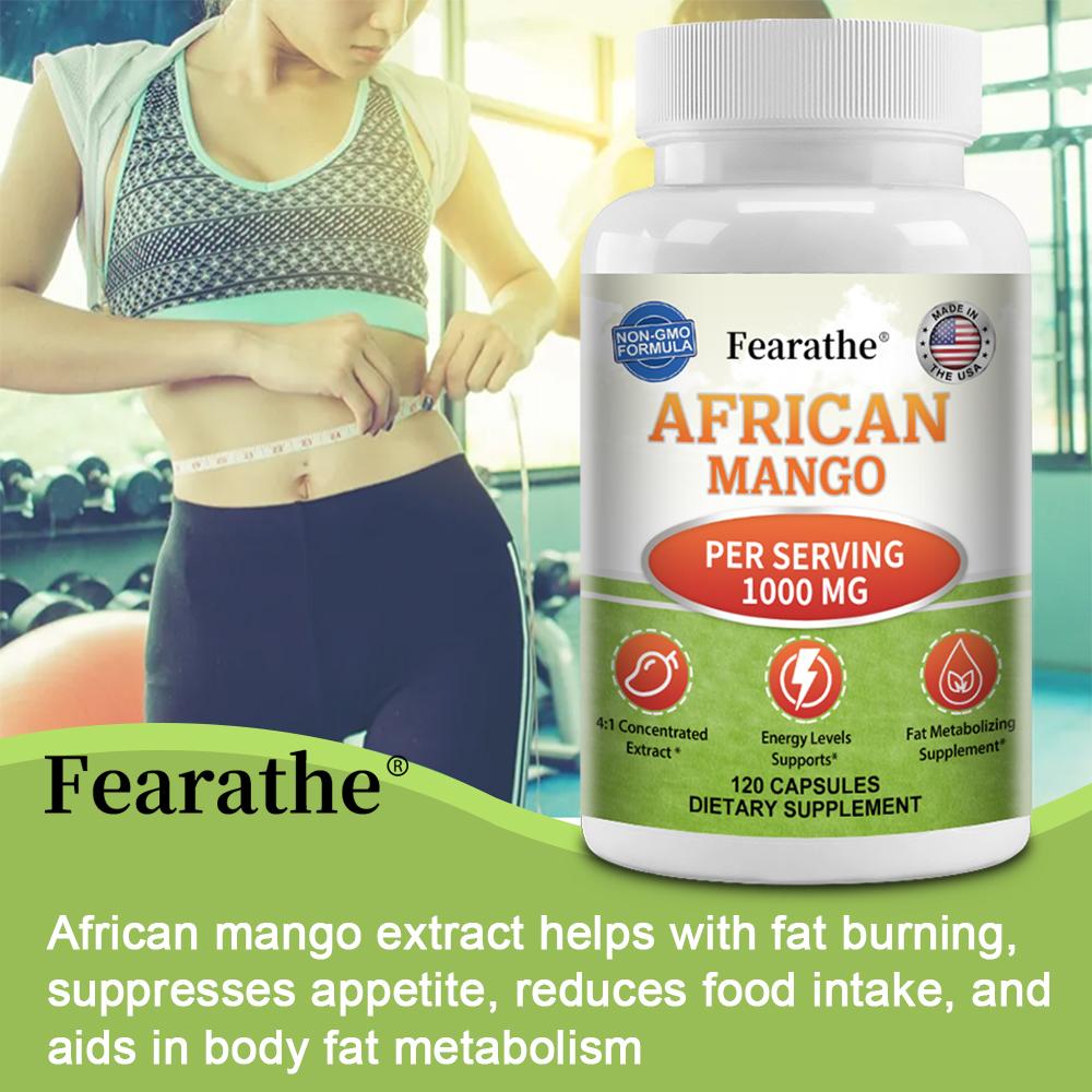 African mango extract, 1000 mg per serving, 120 capsules