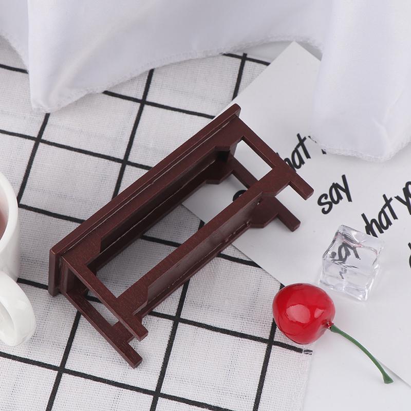 1/12 Dollhouse Miniature Retro Wooden Coffee Table Furniture Toys Accessories