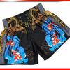 Muay Thai Kickboxing Boxing MMA UFC Chinese Carp Fish Casual Shorts Gym Sport Unisex Men Women Workout Quick Dry Print Elastic High Waist Training