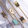 Stylish Tarot Pendant Necklace Tarot Card Enthusiast Present Fashion Tarot Jewelry Party and Festival Necklace for Daily