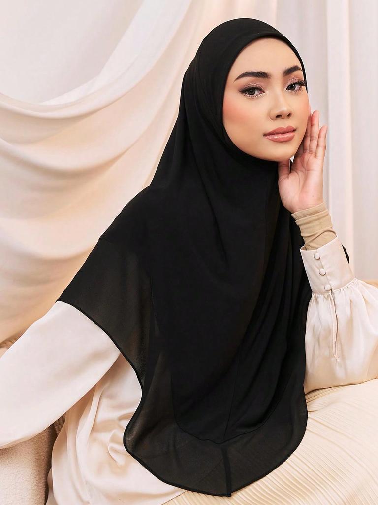 Ready To Wear Instant Hijab For Muslim Women Full Cover Head Wraps Scarf