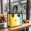 Cute Bee Printed Tote Bag Casual Daily Use Shopping Handbag Lightweight Carryall for Women