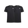adidas Solid Color Logo Round Neck Short Sleeve Black Men's H59885
