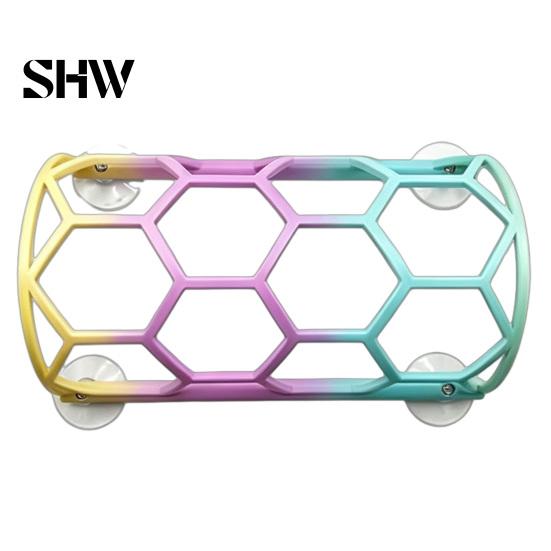 Pet Snake Stress Relief Reptile Honeycomb Climbing Shelf, Suction Cup Tunnel Hide, Rest Platform Perch for Ball Python, Lizard, Bearded Dragon, Gecko
