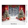 Christmas Tree Window Scene Backdrop Xmas Decoration Background Winter Backdrop Decorations For Photo Studio Photo Booth Christams Party