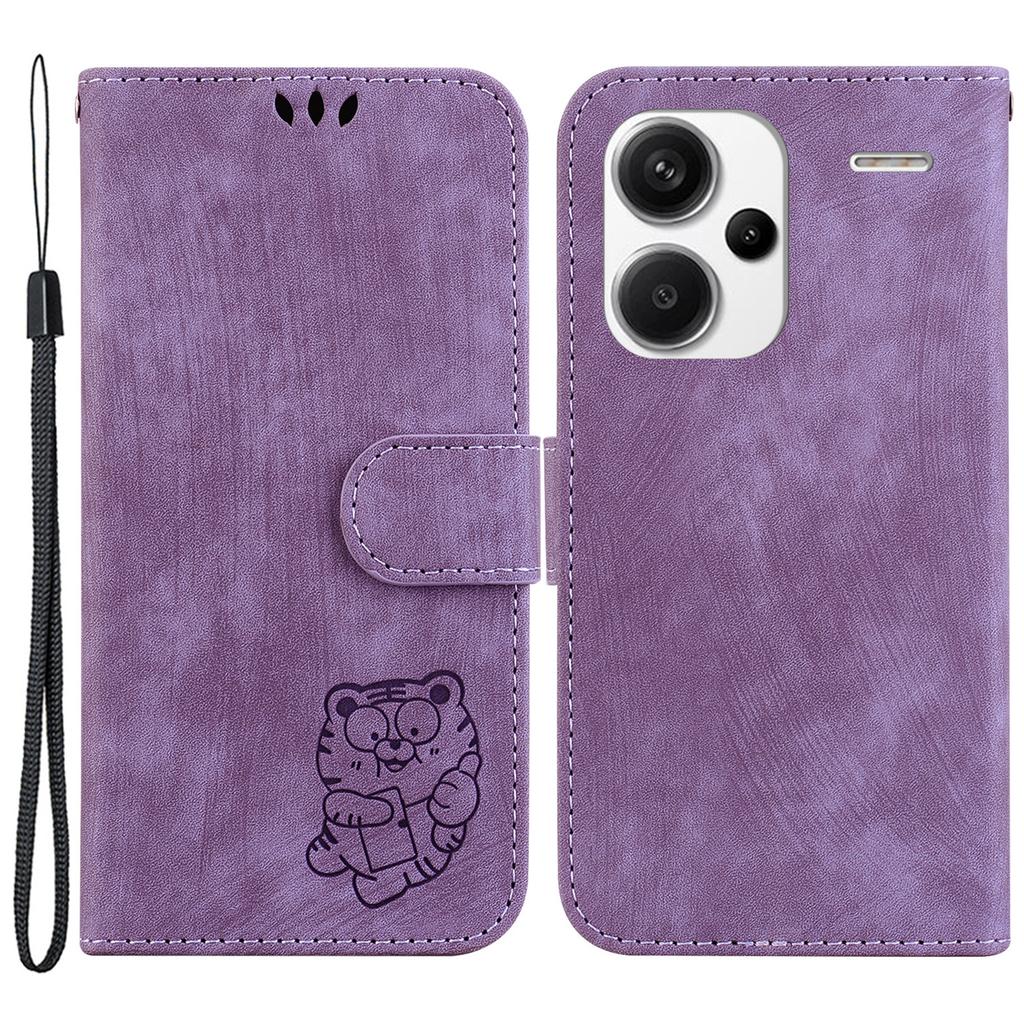 For Xiaomi Redmi Note 13 Pro+ 5G Case Wallet Cute Tiger Pattern Flip Shockproof Phone Cover