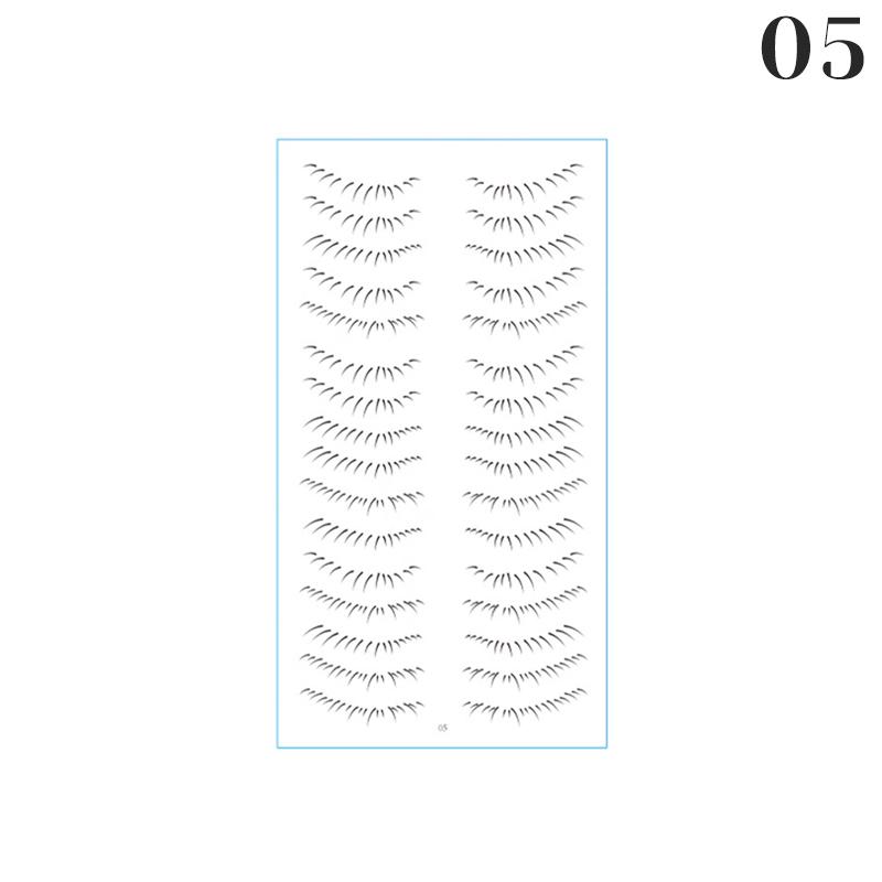 

2023 нижние накладные ресницы, татуировки, женские наклейки для ресниц, наклейки для девочек, инструменты для макияжа