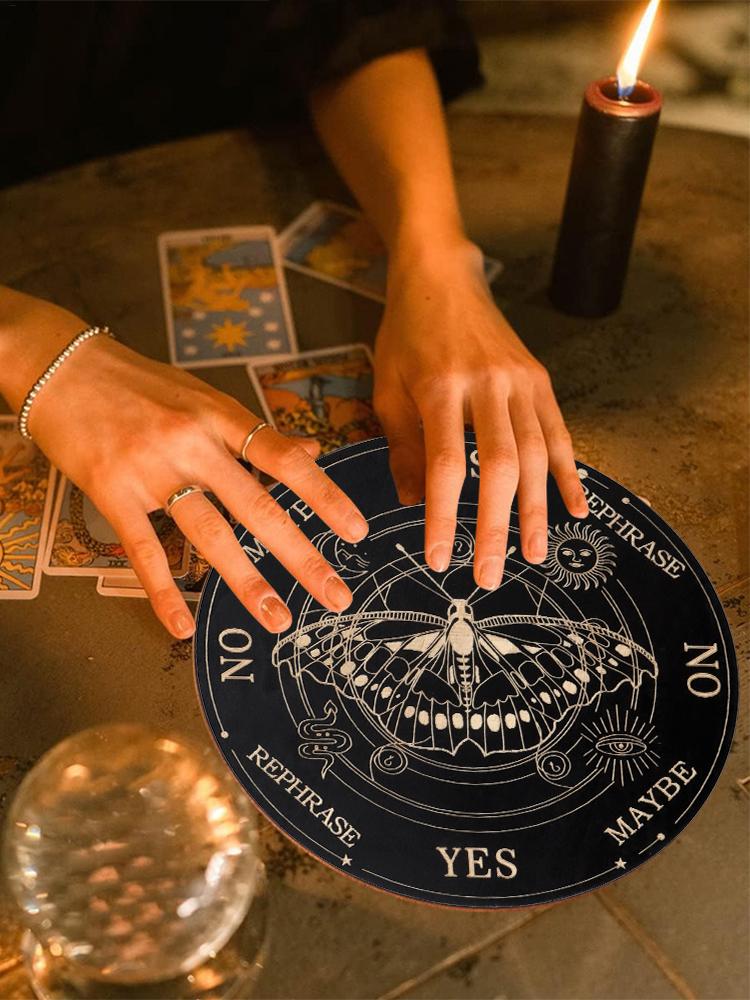 Divination Board Black Wooden Divinatio Board Decorative Message Wooden Boards Game Fortune Telling Divination Board Home Decor