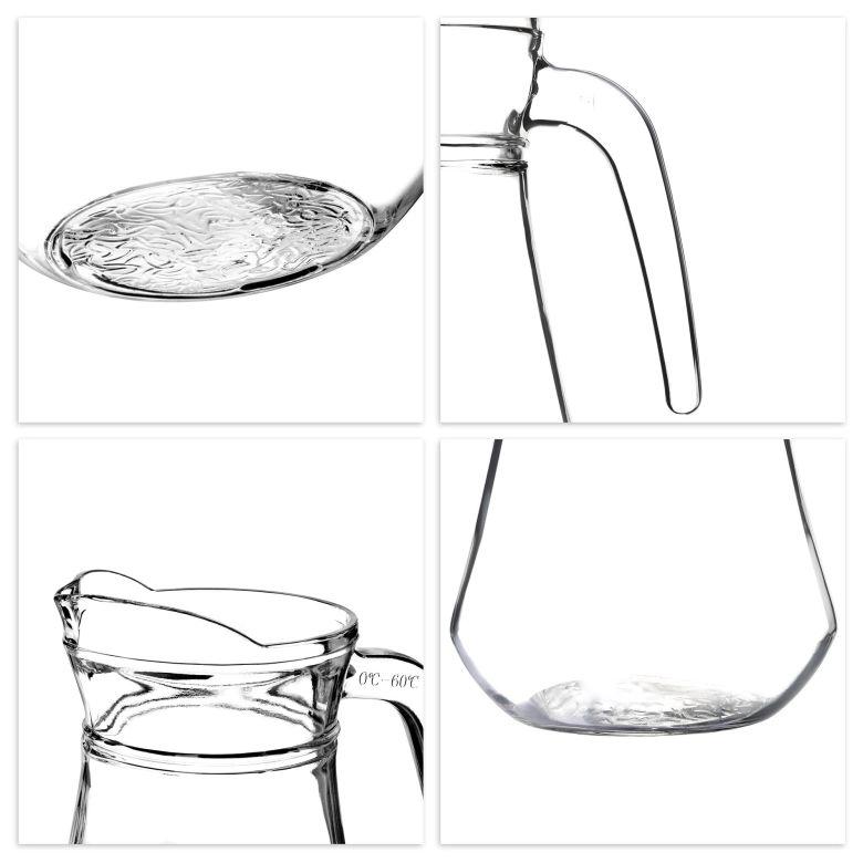 KADAX Dzbanek Szklany Karafka Na Wodę Sok Lemoniadę Do Napojów Wody 1,4L