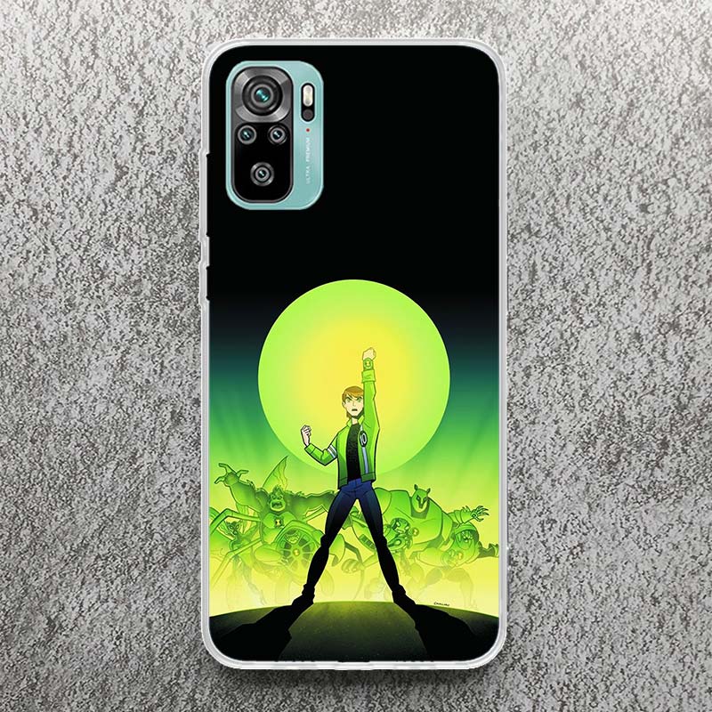 Cartoon Ben 10 Soft Case for Xiaomi Redmi Note 10 9 9S 8 Pro 7 9T 5 Phone Shell Mi 11T 12T 10T 12 11 Lite 6X A3 Cover