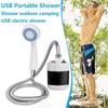 Tragbare Elektrische Duschpumpe USB Wiederaufladbar Outdoor Duschpumpe Gartengebrauch