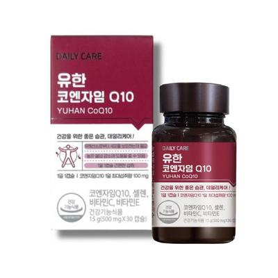 Yuhan Corporation Coenzyme Q10 Antioxidant Vitamin C E Selenium, 30 Tablets, 3 Units