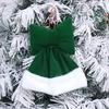 Velvet Christmas Bows Stuffed Plush Xmas Hanging Bows Ornament with Fluffy White Fur Trim for Holiday Tree Garland Fireplace Decoration