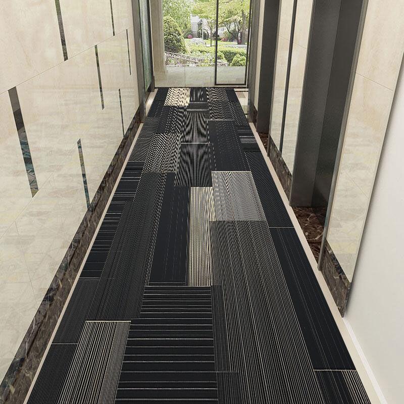 Nowoczesny Dywanik na Długi Korytarz w Stylu Lekki Luksus Antypoślizgowy i Wchłaniający Wodę Mata na Schody Prosty Dywanik na Przejście Możliwość Dostosowania