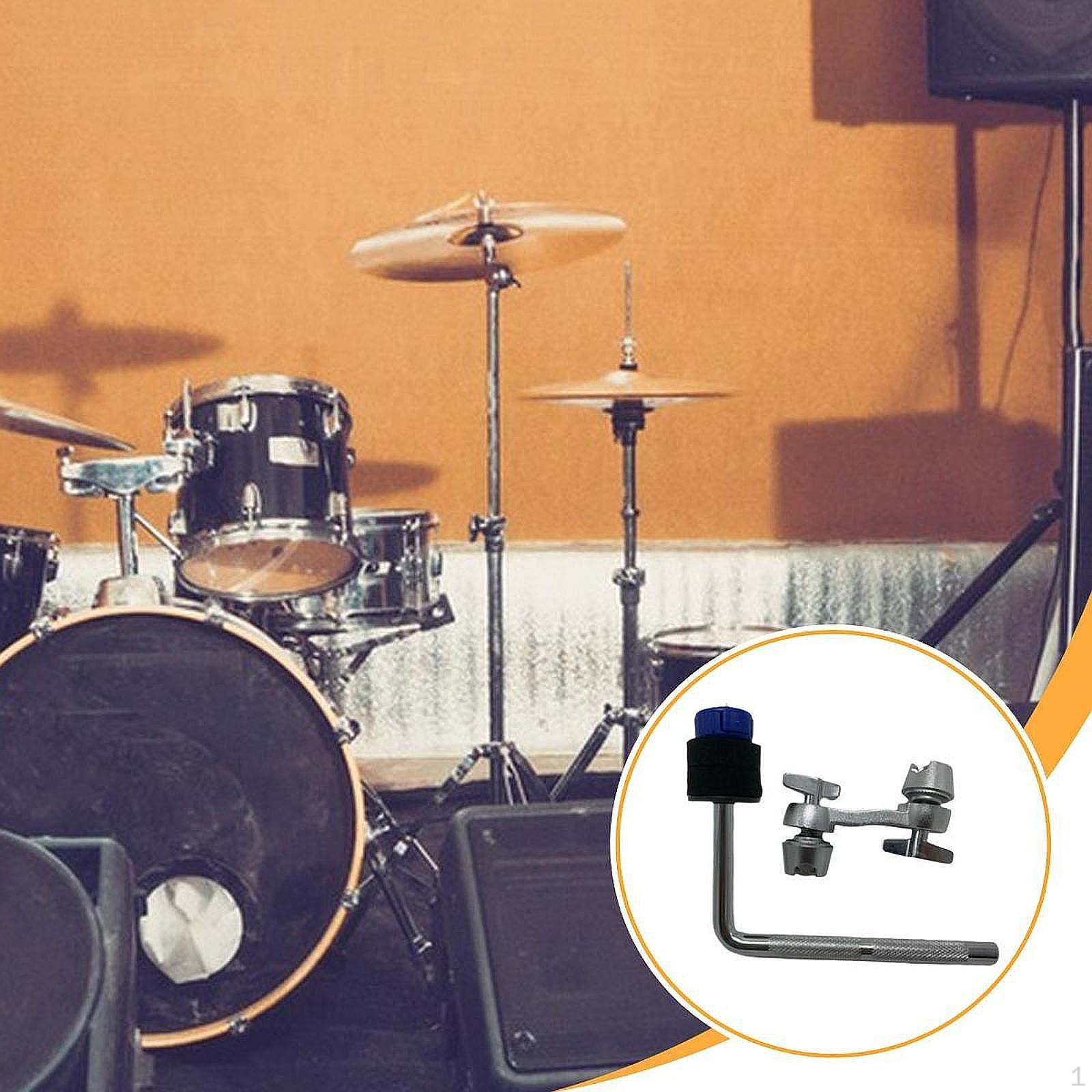 

Удлинитель тарелки Крепление зажима для рычага Аксессуары для высокопроизводительных барабанов L-образный стержень Регулировка синий