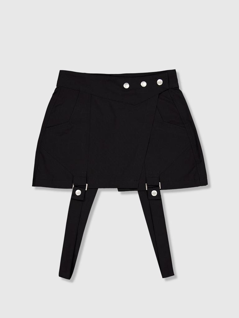 Pulobeusseon Ghost In The Shell Convertible Skirt (Black)