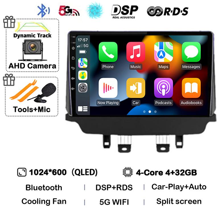 Android 14 Wireless Carplay Auto Car Radio For Mazda CX-3 CX3 Mazda 2 DK 2014 - 2021 Multimedia Video Player GPS Stereo WIFI+4G