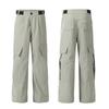 Unisex Retro Workwear Cargo Pants Loose Straight Fit Cotton Casual Trousers With Large Pockets