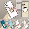 PENGUIN Silicone Phone Case For Samsung Galaxy Note 10 Pro S26 S25 S24 S23 S22 S21 Plus S25Ultra Capa Cover