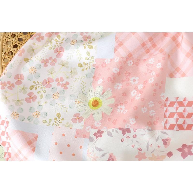 Korean Style Sweet Floral Puffy Princess Summer Dress For Little Girls