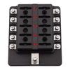 Universal 10 Way Fuse Box Block Fuse Holder Box Car Vehicle Circuit Automotive Car Fuse Accessory Tool