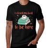 I Closed My Book To Be Here Tshirt Minimalist Casual Short Sleeve Top