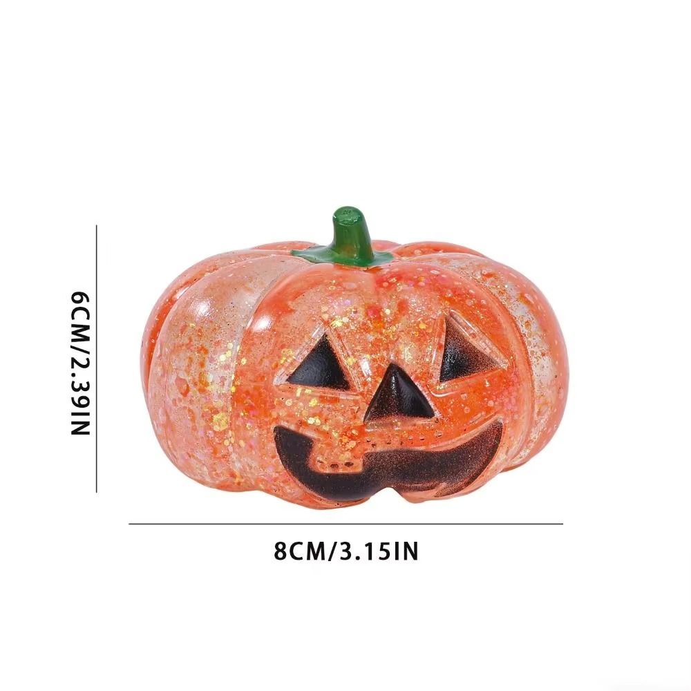 Soft Halloween Shiny Fidget Toy Slow Rebound Pumpkin Shaped Squishy Toy  Relax Toys