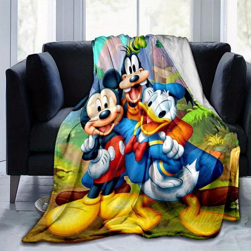 1 pezzo, Coperta Plaid Disney Topolino e Amici Morbida e Accogliente per Arredamento Casa, Copridivano, Uso Esterno, Viaggio