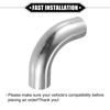 A ABSOPRO Bend Elbow Pipe Tube DIY Exhaust Tracheal Intercooler Intake Tube for Car